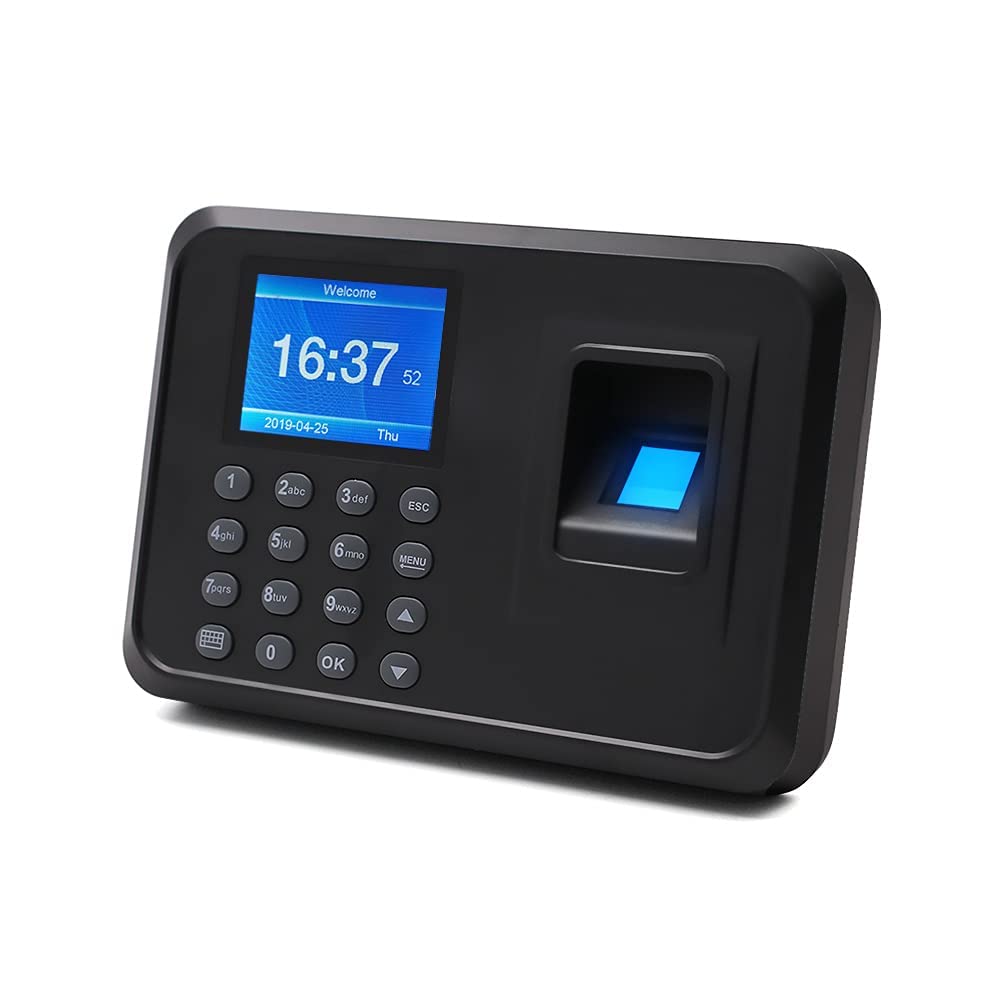 RAMEX Standard Time Attendance Machine Biometric Fingerprint Password Attendance Machine, 2.8" TFT Fingerprint Recorder Attendance Clock for Office, Factory, Hotel