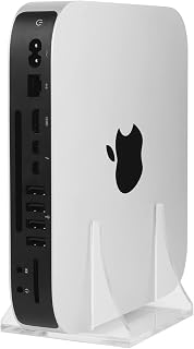 Desktop Stand for Apple Mac Mini, Acrylic Vertical Stands Holder Compatible with Apple MAC Mini 2010-2023 M1, M2 Chip