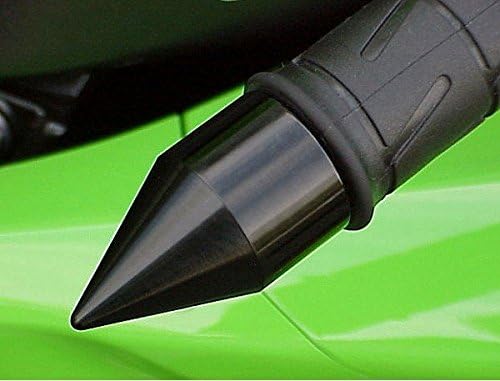 i5 Black Spike Bar Ends for Kawasaki Ninja 250 300 400 ZX4RR 500 650 ZX6 ZX6R ZX7 ZX7R ZX9 ZX9R ZX10 ZX10R ZX12 ZX12R ZX14 ZX14R