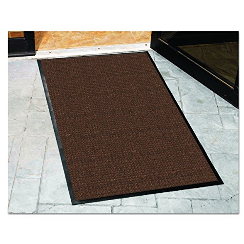Guardian WaterGuard Indoor/Outdoor Wiper Scraper Floor Mat, Rubber/Nylon, 3'x10', Brown - Thumbnail 2