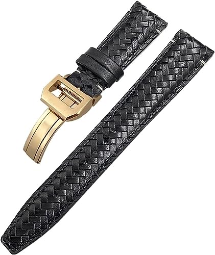 Bracelet de montre en cuir véritable 22 mm fin et incurvée S3YT8U