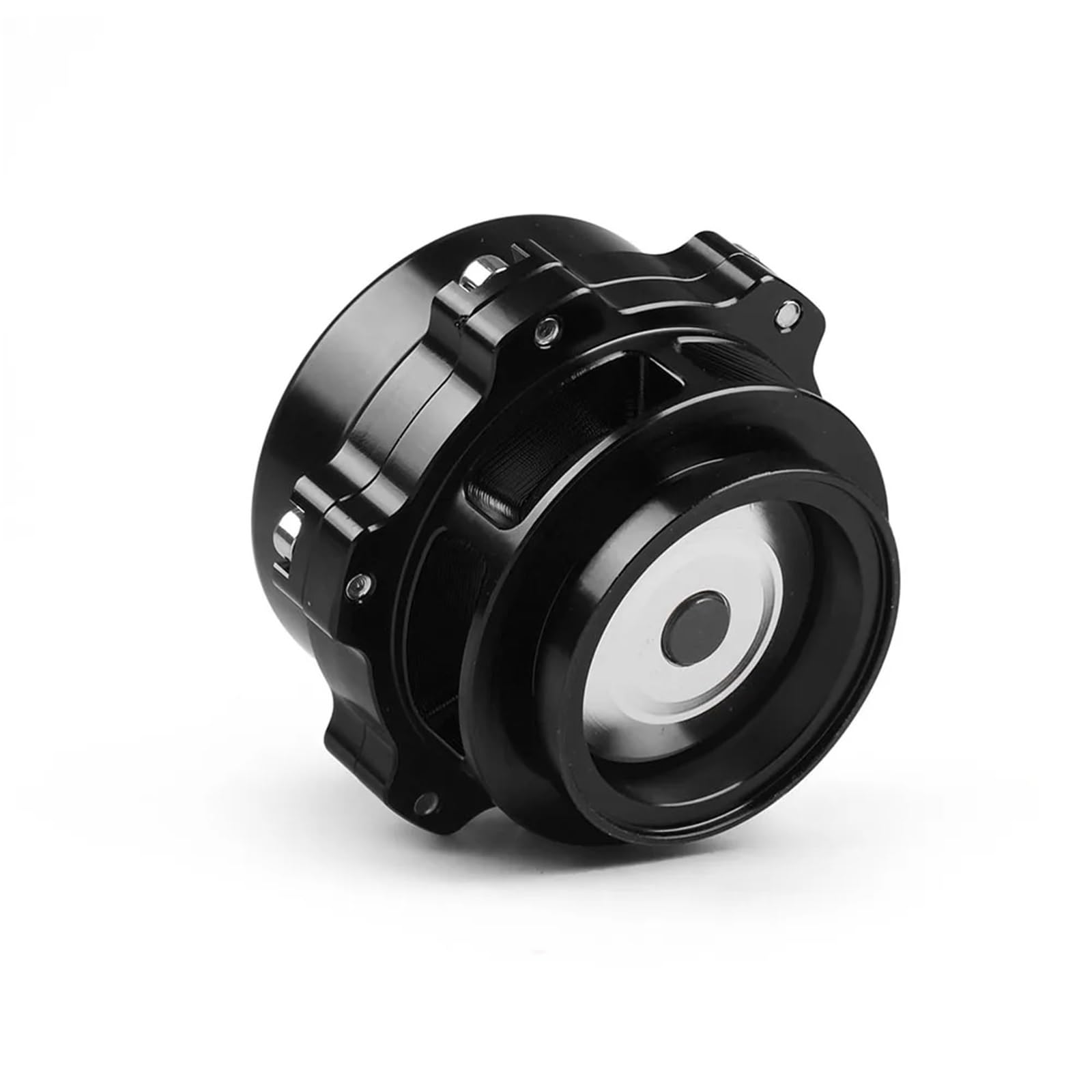 Valve de DéCharge,Turbo Blow Valve Soupape De Décharge Universelle 50 Mm À Bande En V BOV Q Typer Avec Bride Aluminium Soudée BX100372(Black)