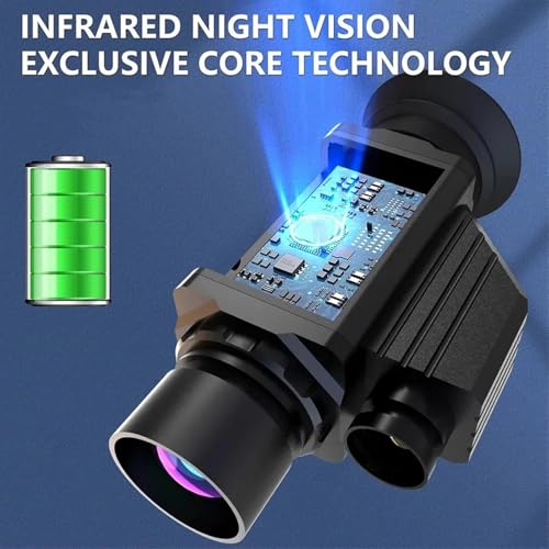 Monocular térmico, imagen térmica 2 en 1, resolución 320 x 320, cámara monoscópica de imagen térmica (60 Hz), resolución 4K, 11 modos, ampliación 7X, monocular térmico para noche miniatura 6