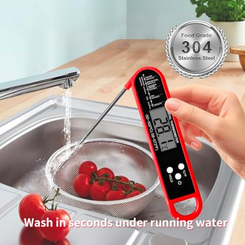 Miniatura 3 de Termómetro digital de carne, termómetro de lectura instantánea para cocinar a la parrilla, freidora de aire, sonda de plancha, utensilios de cocina,