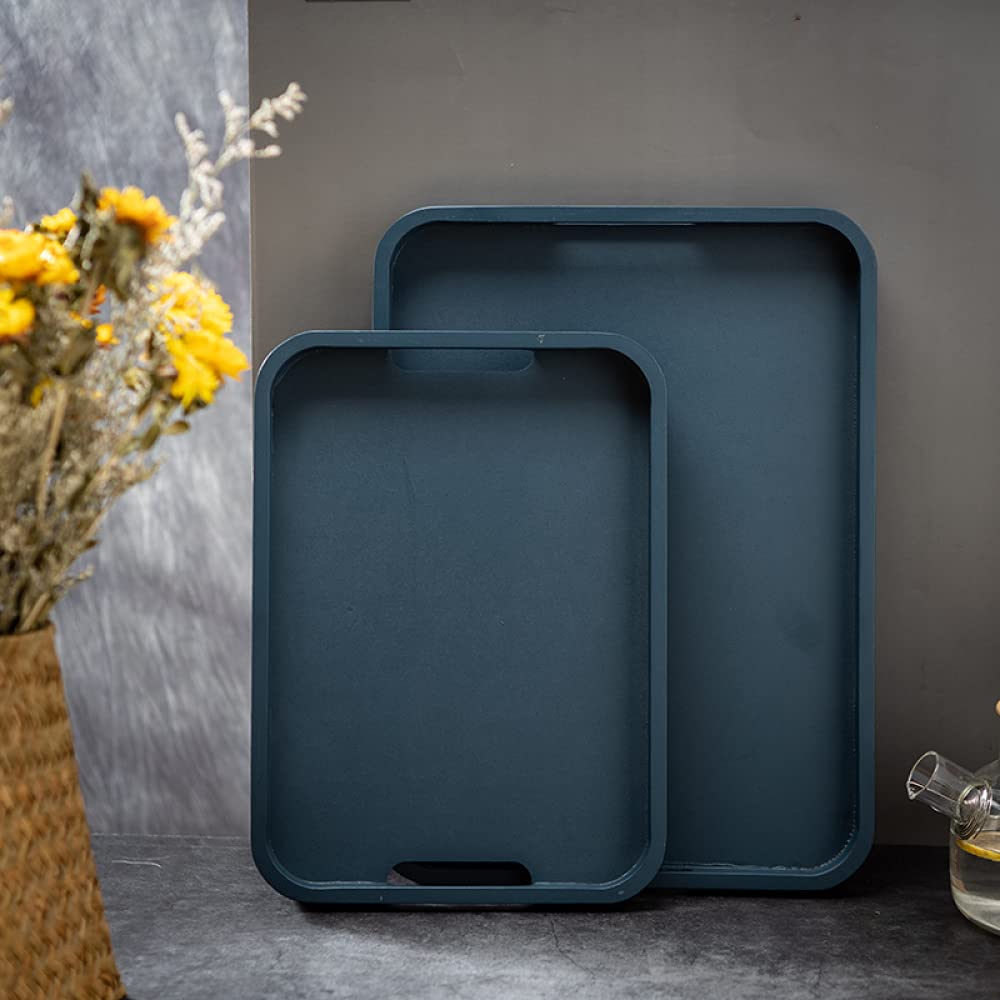 Amazon｜木製サービングトレイ長方形木製フードサービングプレート朝食