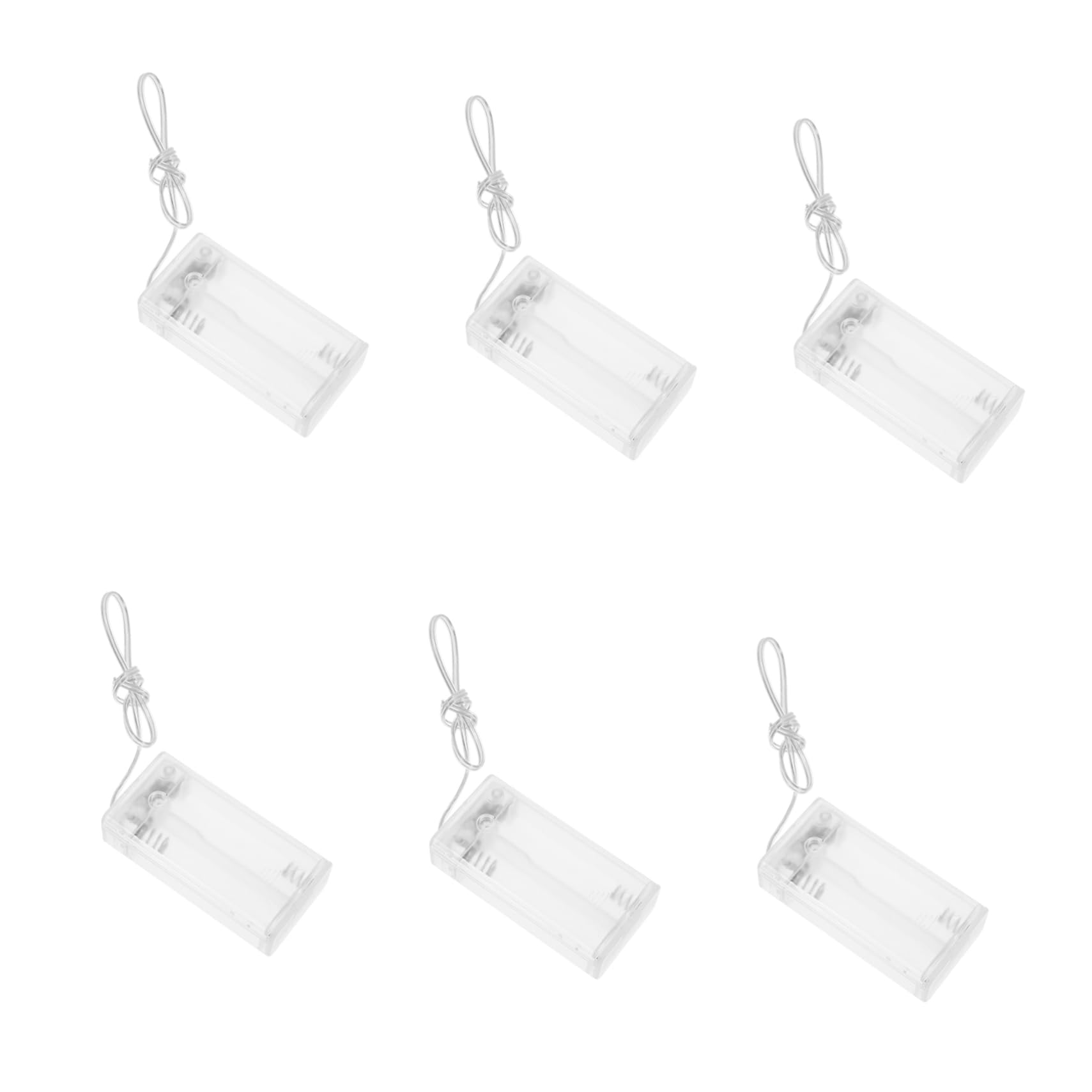 Sosoport 5 Set Accessori Per Scatola Batteria Di Novità Custodia Per Batterie Portaoggetti Leggero Piccola Custodia Di Plastica Batterie Accessori Abs Trasparente 10 Pezzi*5