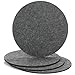 Produktbild com-four® 4X Filzuntersetzer - Tischschoner aus robustem Filz - Unterlage für Töpfe, Gläser, Schüsseln und Vasen - runde Schutzmatte für Tisch und Möbel Ø 25 cm