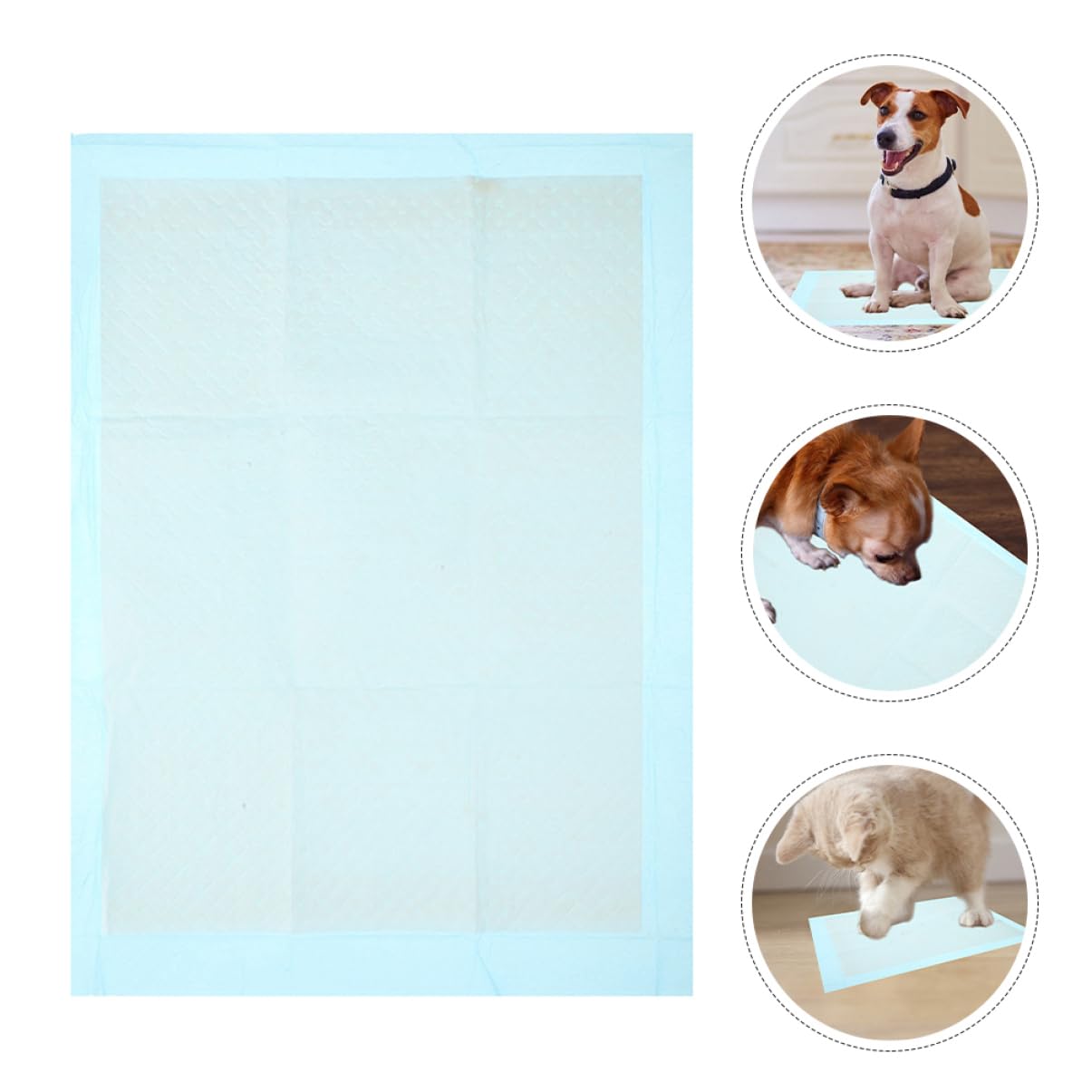 UPKOCH 100piezas Empapadores Desechables para Mascotas Súper Absorbentes para Entrenamiento De Cachorros para Interiores y Exteriores para Perros y Gatos Pequeños