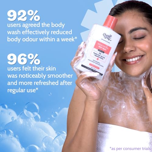 Image of Chemist At Play Odour Control Body Wash & Aqua Fragrance UnderArm Roll-On Combo | Controls Odour, Regulates Sweat & Sebum | Exfoliates & Brightens | Alcohol-Free | For Sensitive Skin | 236ml & 40ml