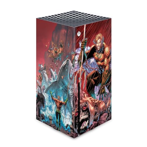 Autocollant de jeu Xbox Series X Aquaman Head Case Designs édition vinyle