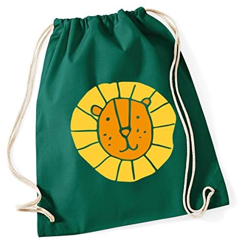 Hippowarehouse Lion Drawstring Cotton Gym Bag Cover