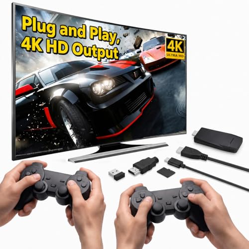 【Sistema Classic preconfigurato】Sulla console video è preinstallato il sistema classico de. Così puoi iniziare subito e sperimentare il divertimento. Supporta 26 lingue provenienti da diversi paesi e regioni. I giocatori possono cercare giochi, creare le proprie collezioni o scaricare giochi per un'esperienza di gioco ancora più intensa.