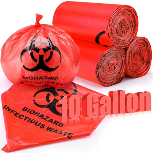 Geiserailie 200 Pack 20" x 20" Biohazard Waste Bags 10