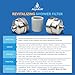 AquaBliss High Output Revitalizing Shower Filter - Reduces Dry Itchy Skin, Dandruff, Eczema, and Dramatically Improves The Condition of Your Skin, Hair and Nails - Brushed Nickel (SF100-BN)