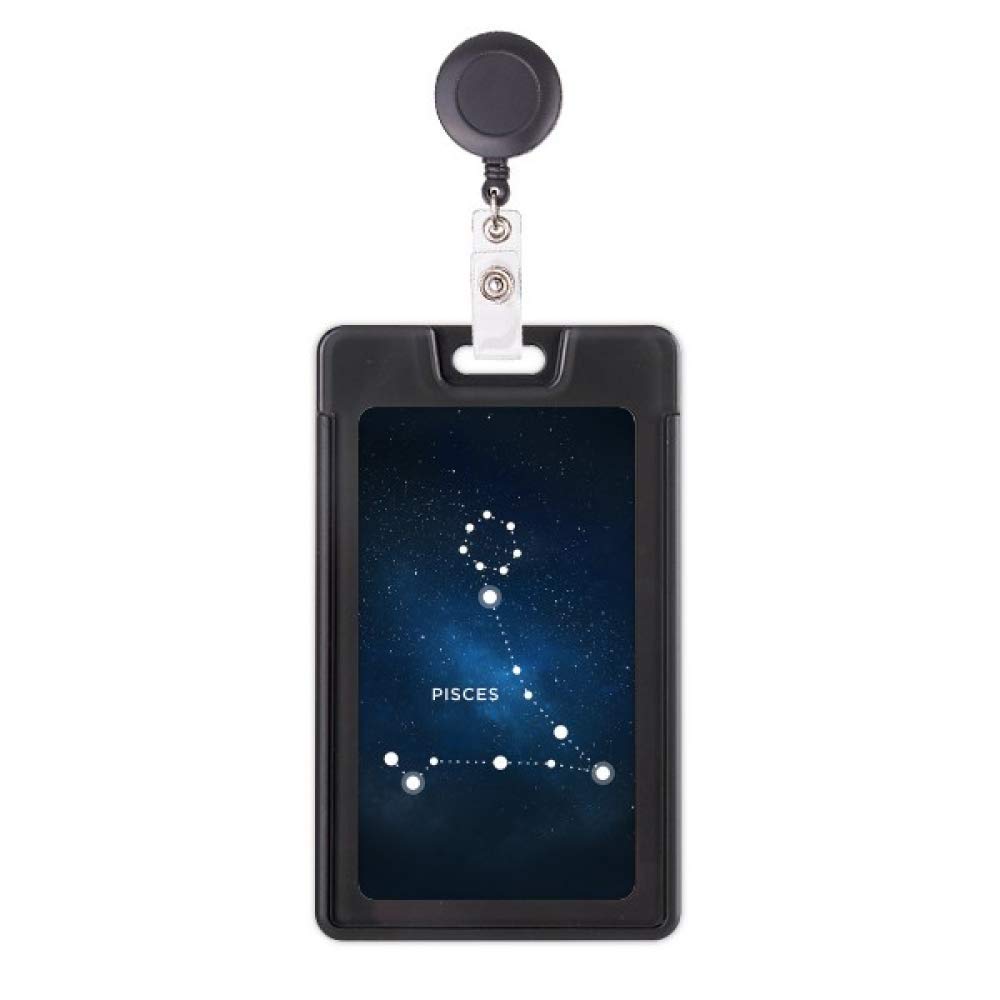 Porte-badge rétractable Poissons constellation avec cordon extensible - 5