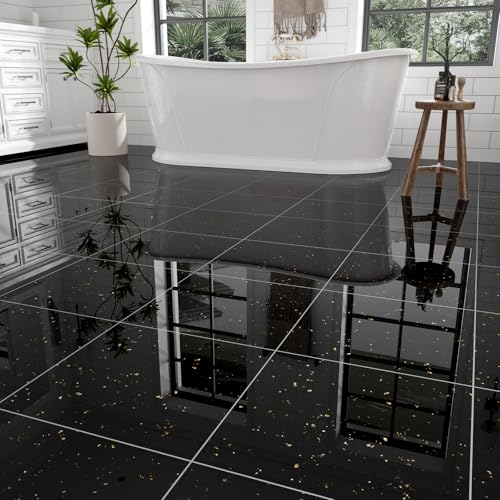 30-Pack 30 Sq.Ft Peel and Stick Floor Tiles Vinyl Glossy