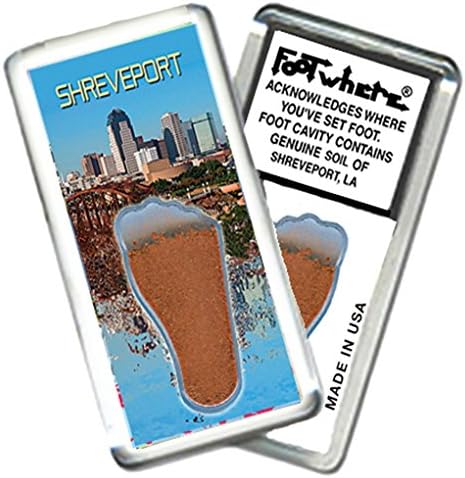 Shreveport “FootWhere” Souvenir Fridge Magnet. Made in USA (SHV204 - Riverfront) image 4