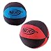 Nerf Dog Trackshot Crunch and Squeak Ball Dog Toy, Medium/Large, (2-Pack), Blue and Red