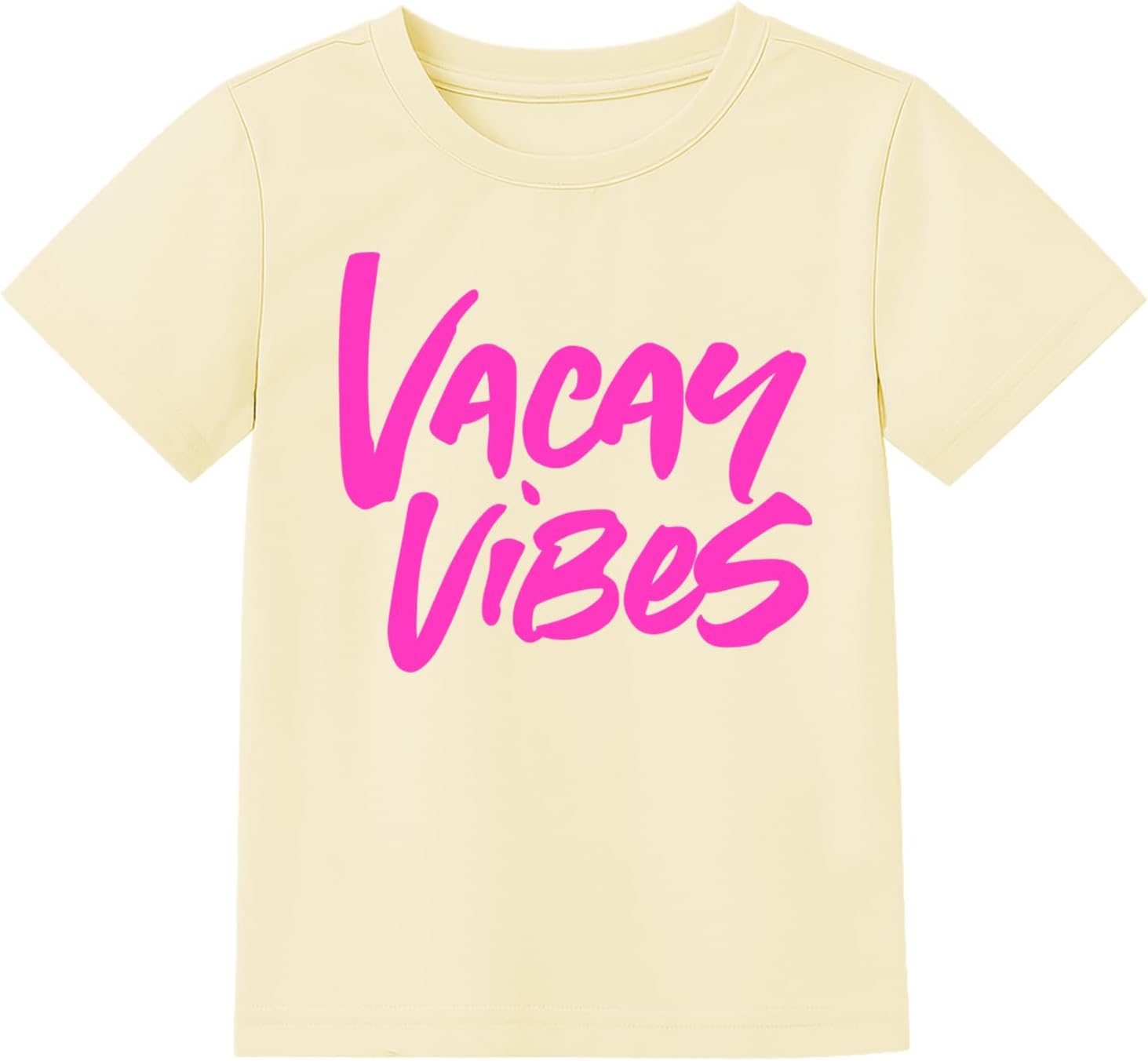 Toddler Girls Cute T-Shirt Little Girl Big Attitude Graphic Tee Summer Top 2-7 Years