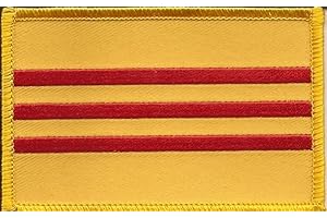 Country Flag Patches 3.50" x 2.25" with Duragrip Hook Backing: Show Your...