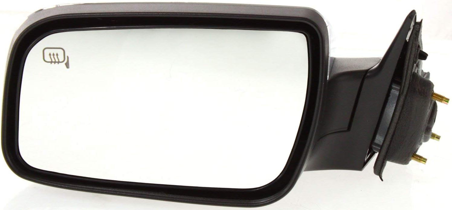 Kool Vue Driver Side Power Heated Mirror for Ford Taurus Mercury Sable 2008-2009 With Memory & Puddle Lamp Chrome