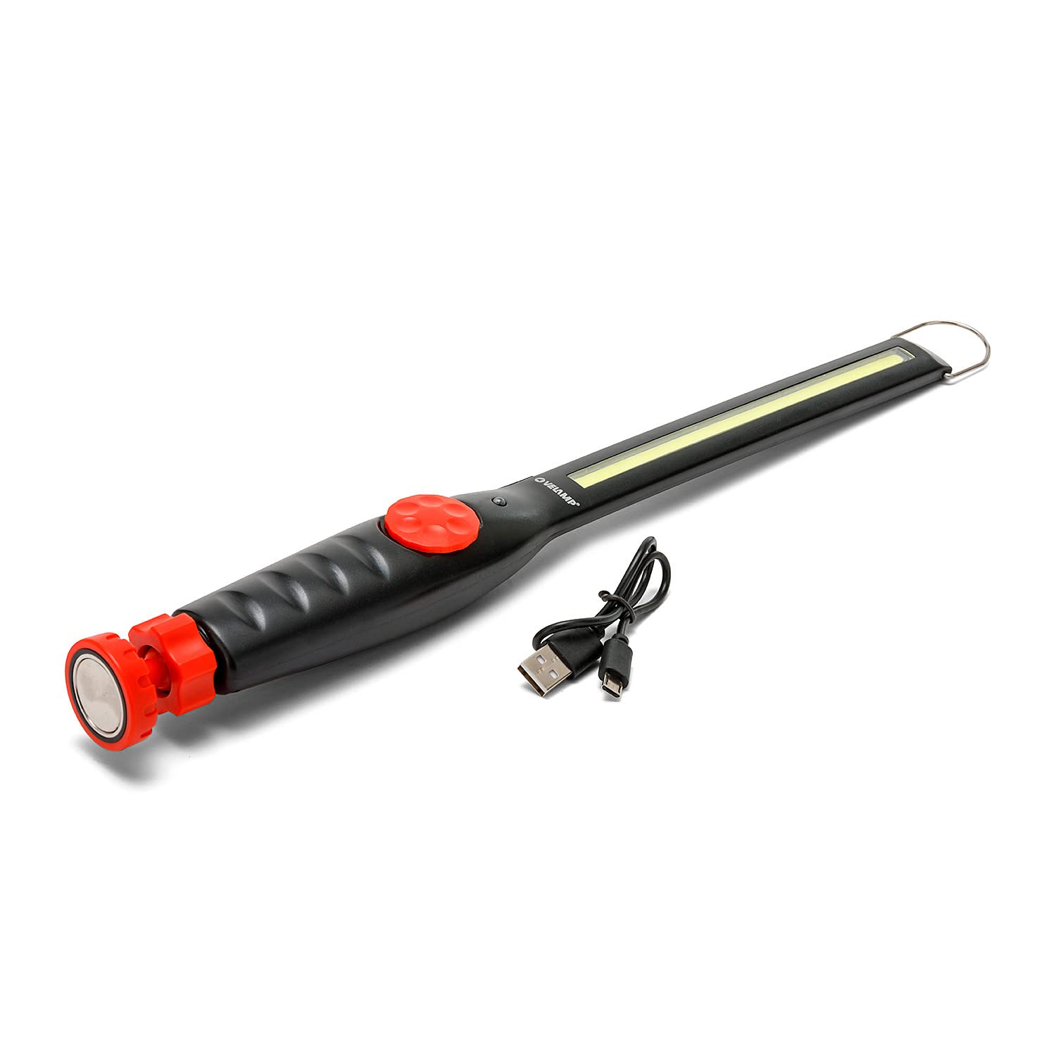 VEVOR Lampada Da Lavoro LED Con Treppiede – 2200 Lumen, 3000K-6500K, Batteria 6Ah, Ricaricabile, IP65, 3 Teste Regolabili