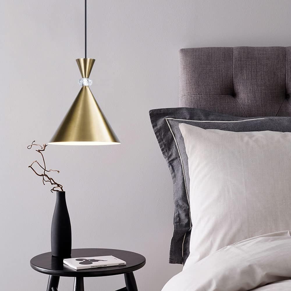 Minimalist Gold Bedside Chandelier Electroplated Iron Modern Pendant Light Living Room Long Line Dining Room Hanging Lamp