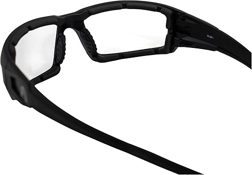 Miniatura 5 de Alpha Omega 5 lentes de sol de espuma acolchada Z87.1 para hombres o mujeres, lentes transparentes con marco negro
