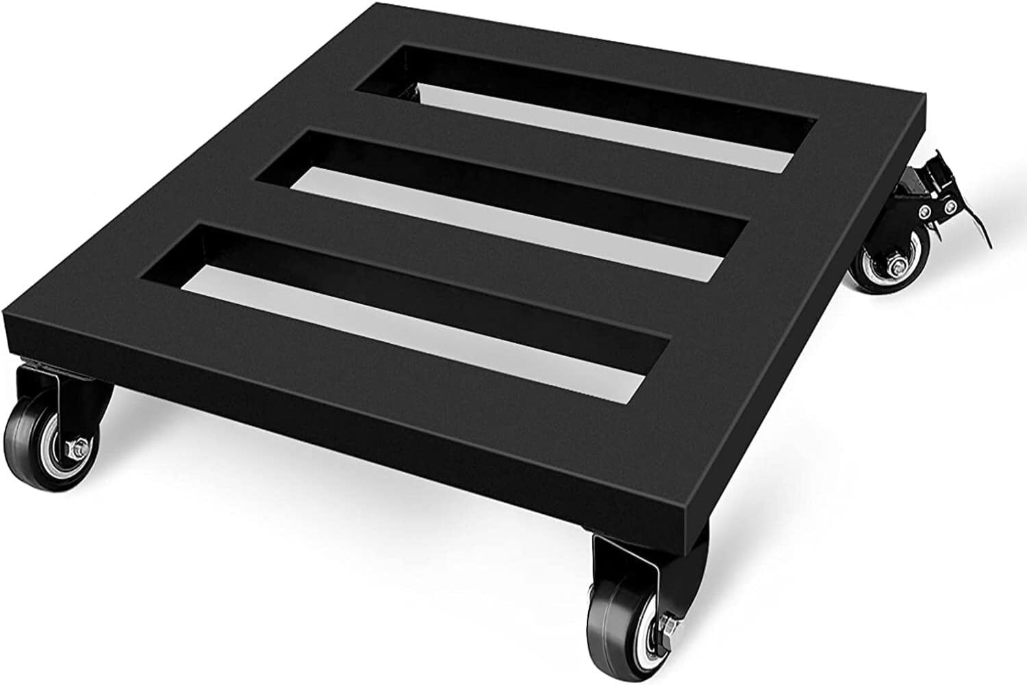 Tusmad 12" Heavy Duty Metal Plant Stand with Wheels, Square Iron Plant Caddy on Wheels - Outdoor Flower Pot Rack on Rollers - Indoor Dolly Holder Rolling Tray Coaster, Fully Assembled, Black (B0B7785N5T) Amazon Price History, Amazon Price Tracker