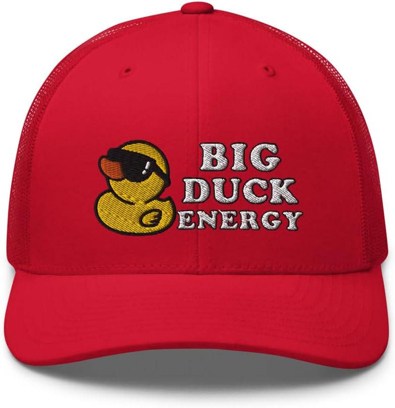 Retro Cool Rubber Ducky, Funny Meme, Big Duck Energy Trucker Cap