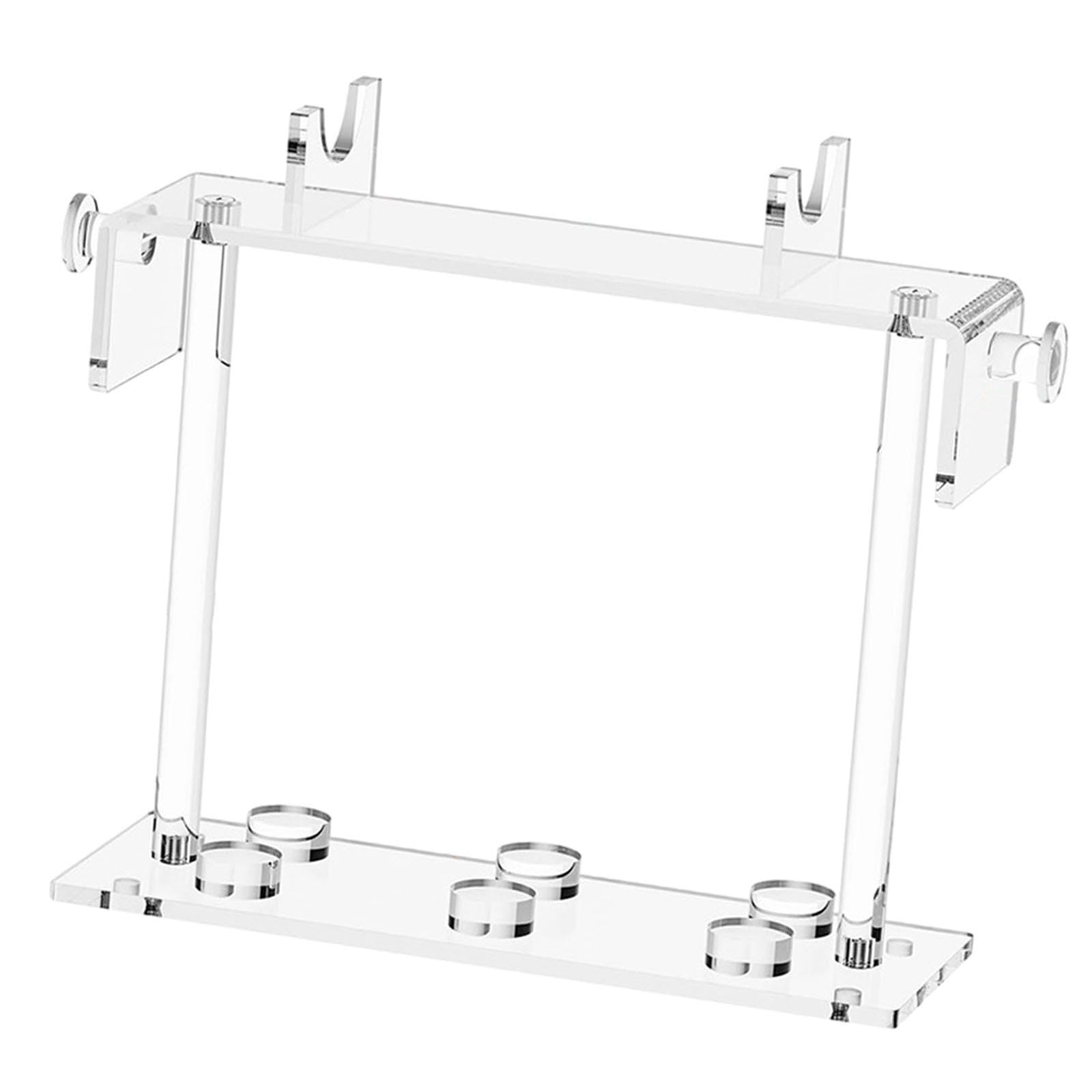 Supporto per Asciugacapelli Da Tavolo, Porta Accessori per Capelli, Ripiano Trasparente per Riporre Arricciacapelli E Accessori per Parrucchiere,