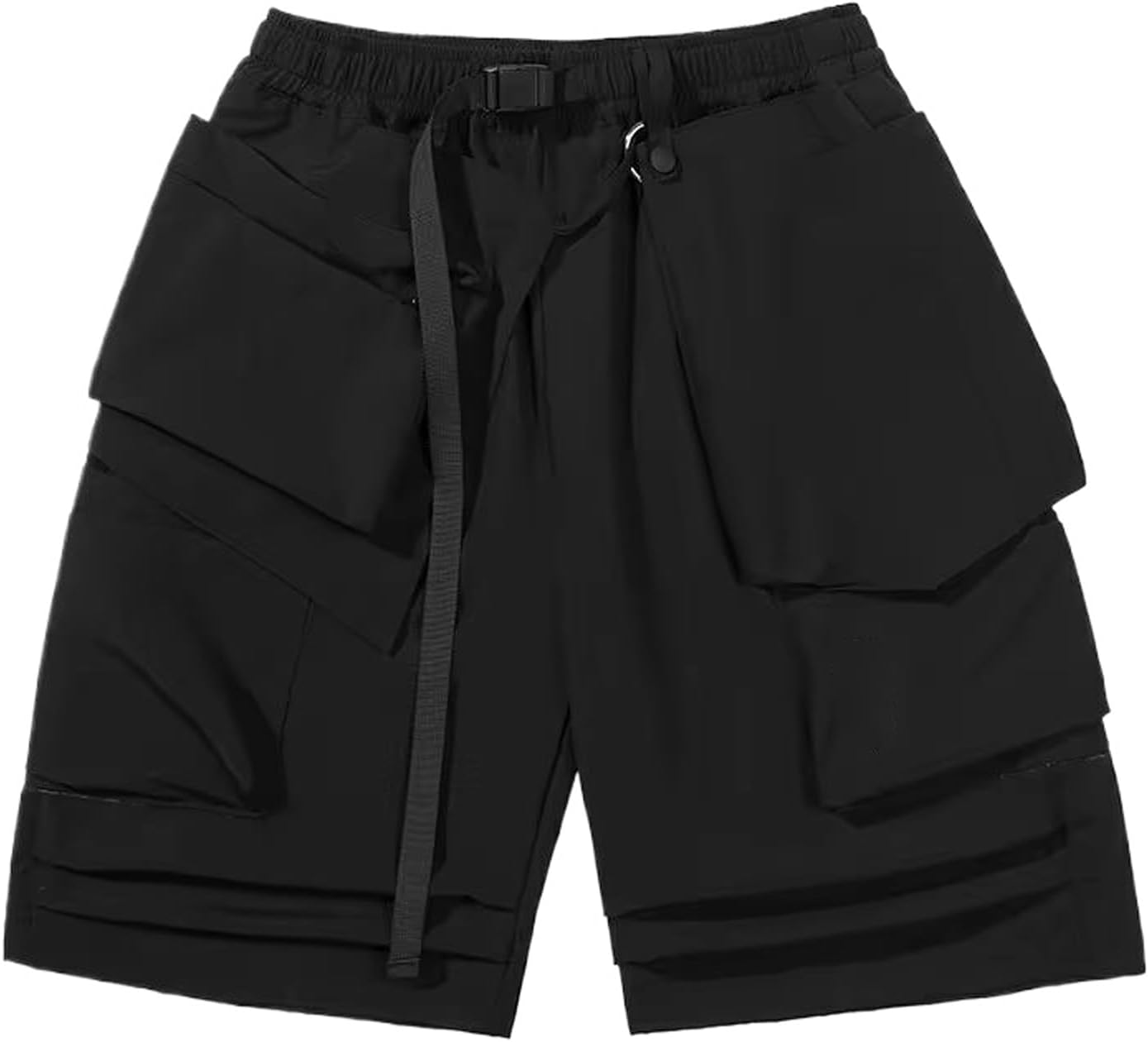 Summer Cargo Shorts Multi Pocket Thin Short Pant Tactical Loose Streetwear Elastic Waist Shorts