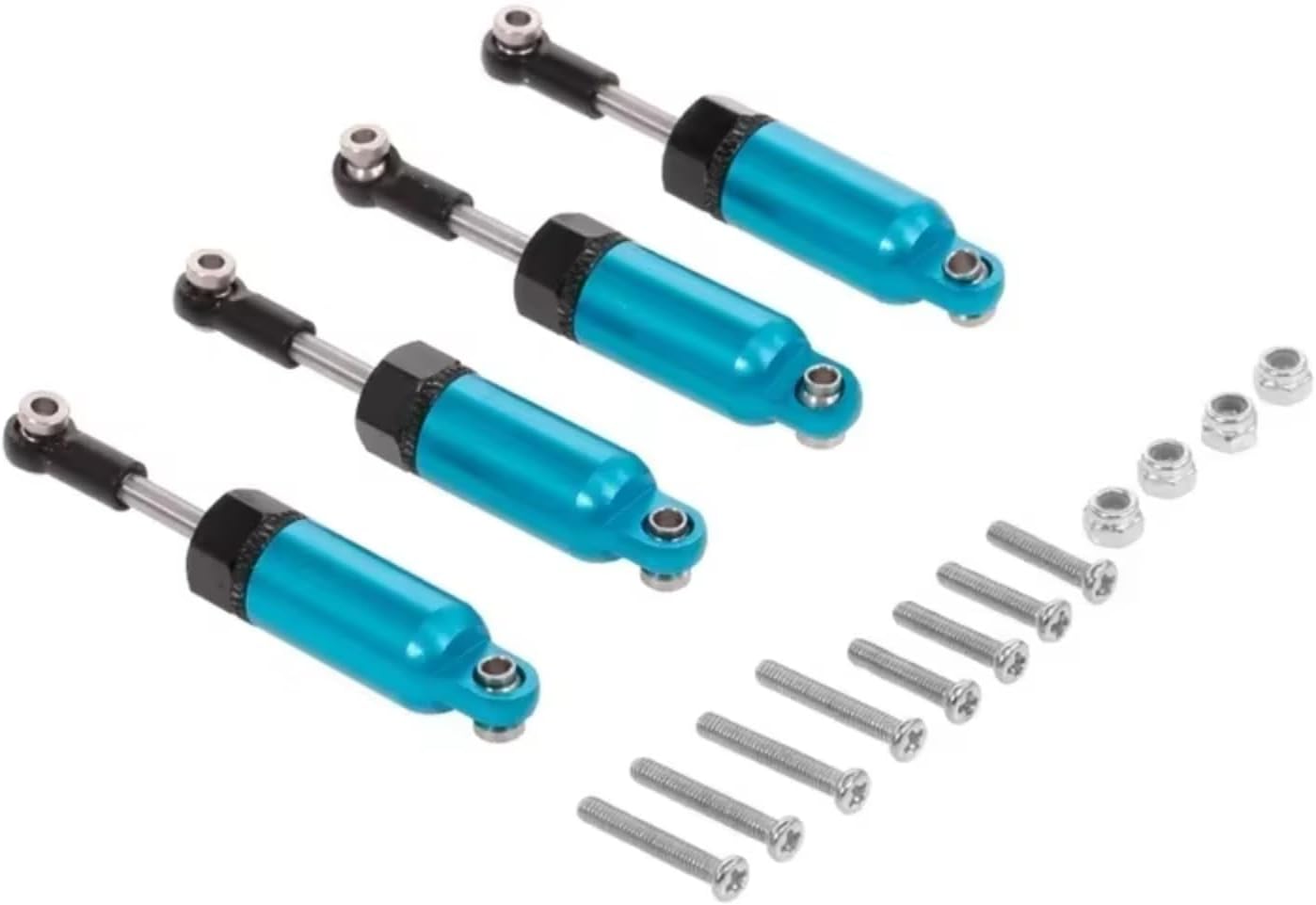 Compatible With WPL 1/16 リモートコントロールカーアップグレードパーツ交換アクセサリー 4個 アルミ合金ショ