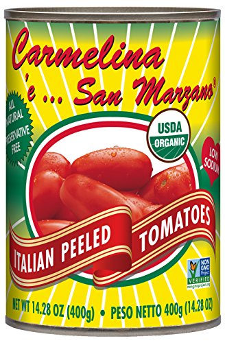 Carmelina 'e...San Marzano Organic Italian Whole Peeled Tomatoes in Puree, 14.28 ounce (Pack of 12)