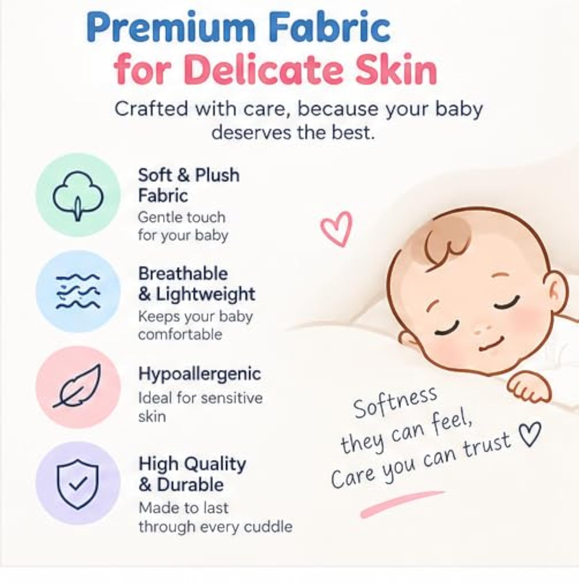 Baby Newborn Blanket, 0-9 Months, Blue and Yellow