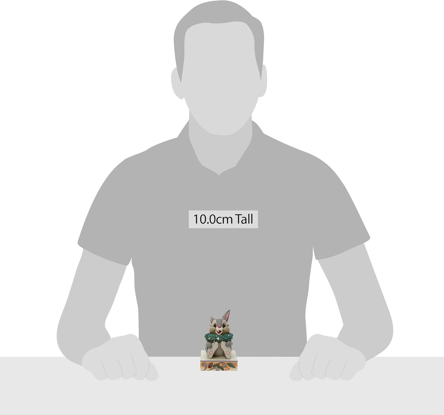 Enesco Jim Shore Disney Traditions Bambi Thumper Christmas Holly Figurine, 3.86 Inch, Multicolor