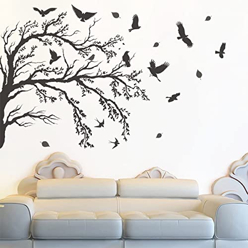 Autocollant mural repositionnable pour decorer un salon sans trace