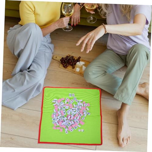 Jeu de majong chinois miniature : la solution portable avec nappe et dés