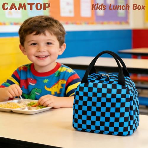 Image of CAMTOP Boys Lunch Box Kids Insulated Lunch Bag Kids Cute Lunchbox for Boys Loncheras Para Ninos