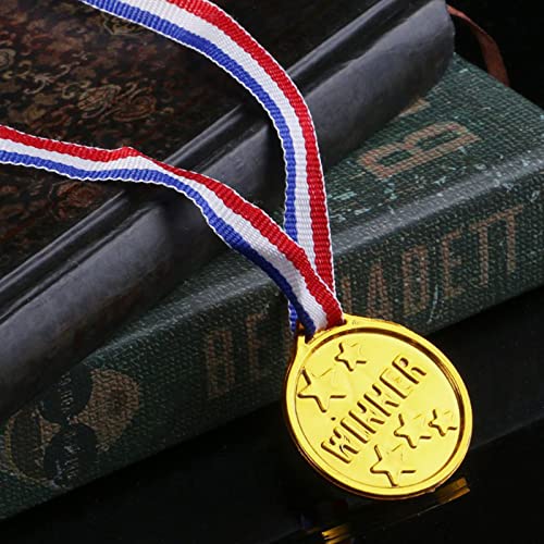 ال كيه شوب ميداليات بلاستيكية، 20 قطعة ميداليات الفائزة، ميداليات حفلات الاطفال للالعاب الرياضية والمسابقات وديكورات الحفلات