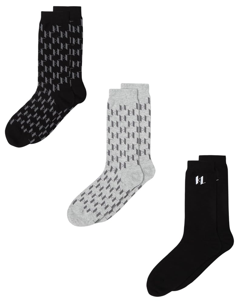 Lot de 3 Chaussettes Monogramme Karl Lagerfeld pour Hommes