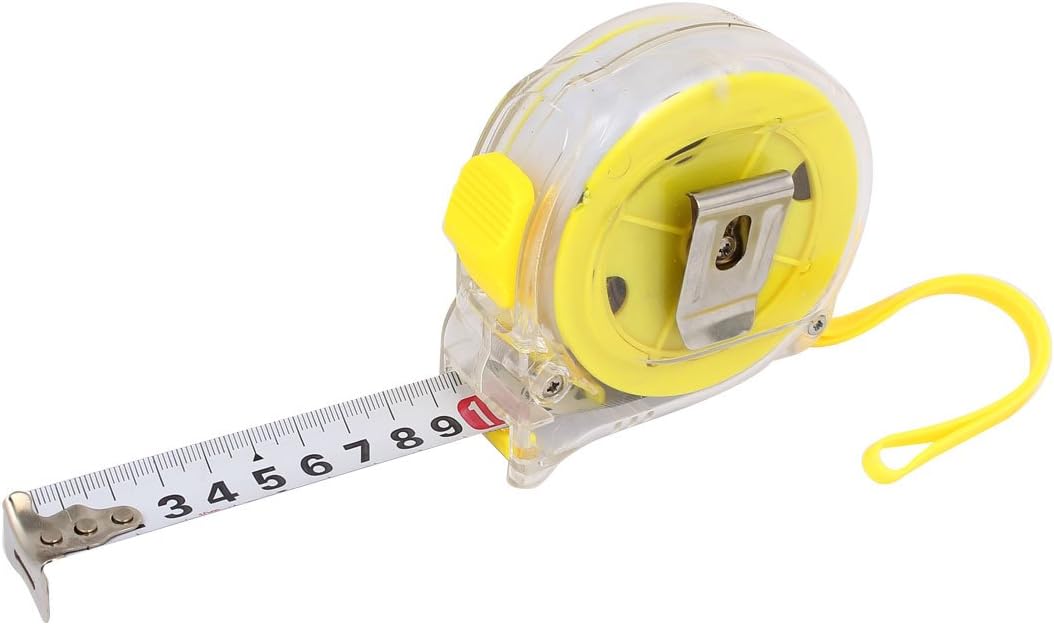 Aexit Self-Retract Design Tools & Home Improvement 10 Meter Portable Flexible Tape Measure Tape Measures Ruler Yellow