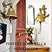 Anchor Ship Bells - Large Dinner Call Bell Indoor Outdoor Wall Mount Decorative Bell Loud House Bell for Door Pub Office Last Order School Call Bells