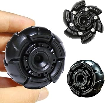 Metal Fidget Toys Adults,EDC Mecha Fidget SpinnerBlack