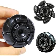 KOMO Fidget Spinners for Adults, EDC Open Armor Mecha Design Metal Fidget Spinner, EDC Fidget Toys Desk Toy for Stress Relief & Anxiety Black