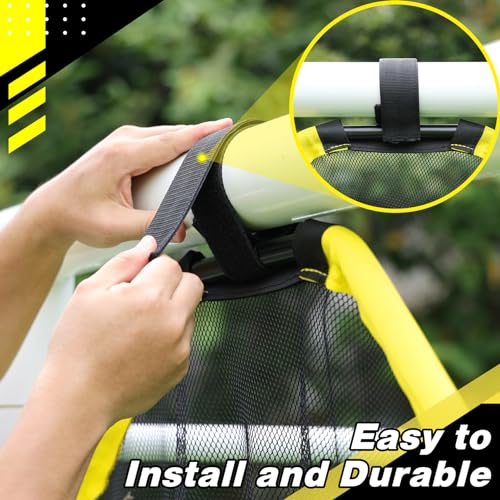 Happy Jump 3-in-1 Fußball-Zielnetz und Tragbare Balltasche, Einfach zu Befestigende Trainingsausrüstung mit Metallrohren für Präzises Schießtraining