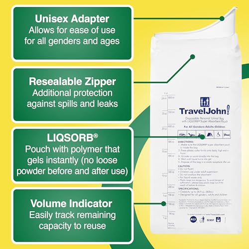 Traveljohn TJ1N-C Resealable Disposable Urinal thumb #1