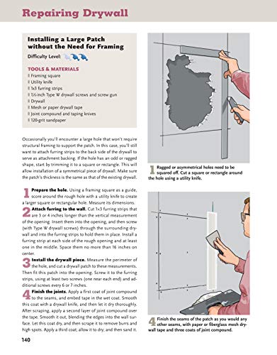 Ultimate Guide: Drywall, 3rd Edition (Creative Homeowner) Hang Drywall On Walls and Ceilings Like a Pro, Learn Taping Secrets for Seamless Joints, Apply Finishes and Make Drywall Repairs - Image 8