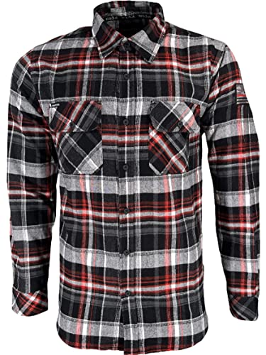 Howitzer Style Men's Button Down Flannel Execute Military Grunt MFG