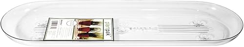 Plastec PLIPAK414 Platillo Ovalado Plantpak, Transparente, 14 Pulgadas